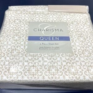6-pcs Queen Size Charisma Microfiber Bed set